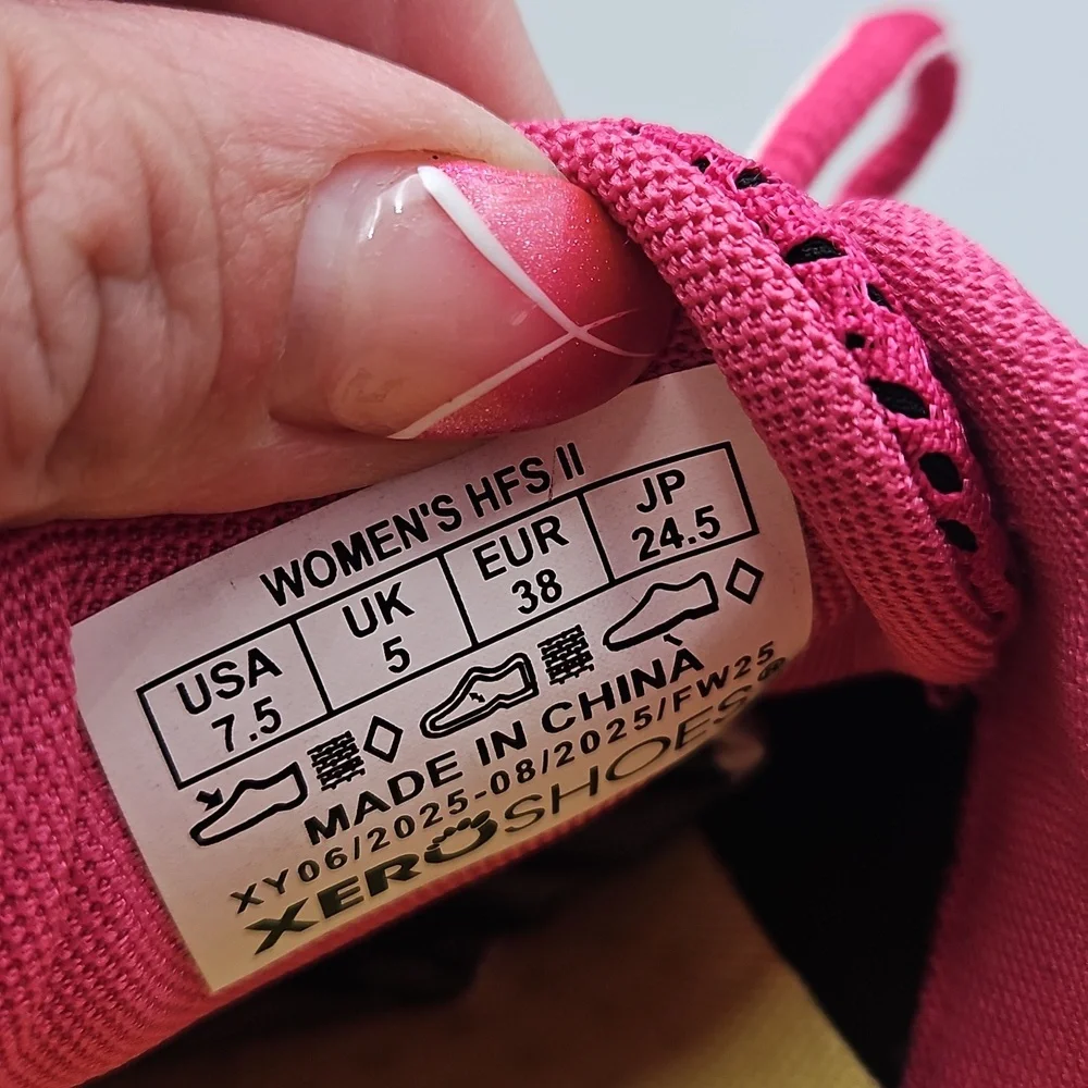 Xero Shoes Women's HFS II Pink Minimalist Barefoot Zero Drop Running Women 7.5 - Picture 2 of 13